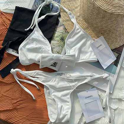 新款發布l21ss 小香手工坊蝴蝶結泳衣套裝 比基尼