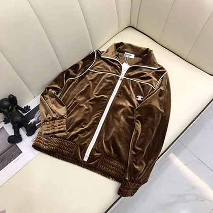 Celine時(shí)尚大品牌外套女裝 早秋新品高等定制休閑絲絨套裝！