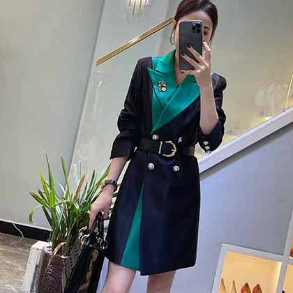 國(guó)際國(guó)際品牌女裝 小香早秋新款收腰連衣裙