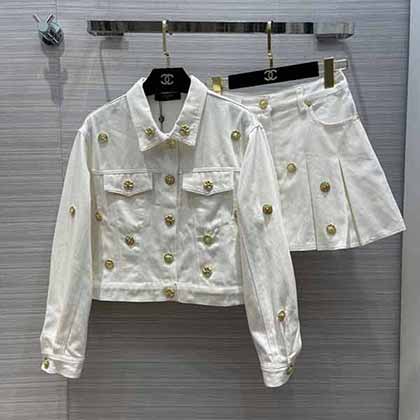 女裝國際大品牌Chanl牛仔夾克小