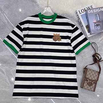 女裝品牌官網澳洲小眾品牌小熊條紋T恤