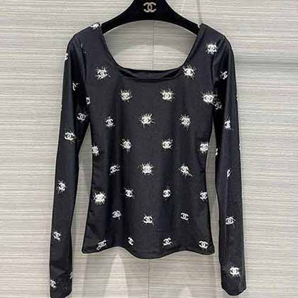 Chane1秋冬新品！人間香奈jennie同款雙c小上衣！