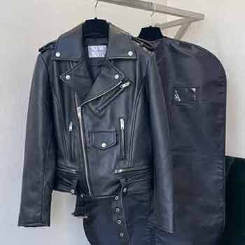 SAINT LAURENT 圣羅蘭21新款帥氣機車款皮衣