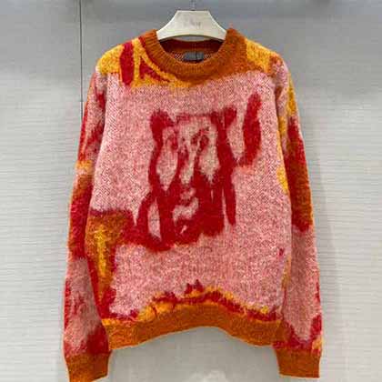 廣州白馬服裝市場(chǎng)Dio經(jīng)典提花馬海毛毛衣