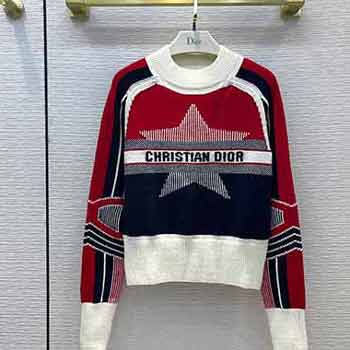 Dior秋冬新款滑雪系列：阿爾卑斯限定撞色針織毛，酷帥時髦！