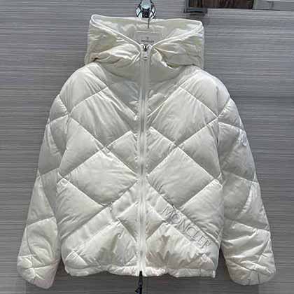 Monler秋冬新品EGILOPE菱格拼接字母連帽羽絨服！