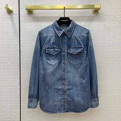 Saint Lauren秋冬新風(fēng)尚，復(fù)古西部風(fēng)牛仔襯衫，百搭不挑人，帥氣爆棚！
