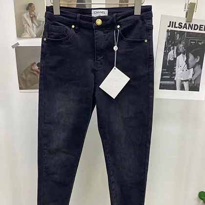 新款名品休閑褲純棉直筒CHANL大品牌高等商務彈力長褲