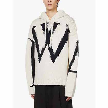 早秋新系列品牌獨(dú)特的視角沖擊性畫面和時裝審美套頭帶帽毛衣