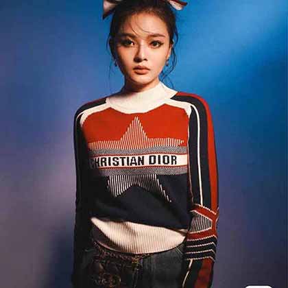 DIO ALPS限定系列小立翻領五角星毛衣