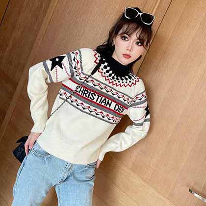 Dio阿爾卑斯限定款滑雪系列小高領(lǐng)針織毛衣