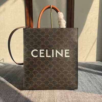 大品牌CELINE中號(hào)印托特包女款高等感真皮經(jīng)典凱旋老系列斜挎包