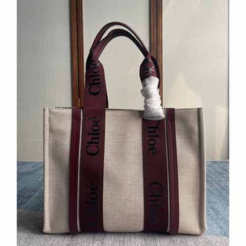 Chloe大品牌女包 新款復古單肩大容量帆布手提托特包