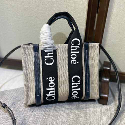 大品牌名品Chloe帆布女包包2022新款潮手提琴