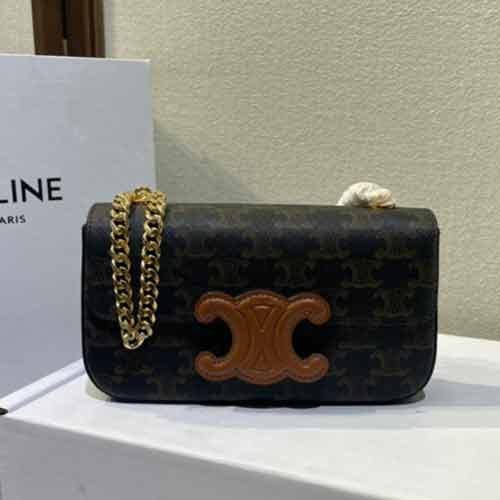 大品牌真皮女士包包 CELINE時尚高等感腋下小方包