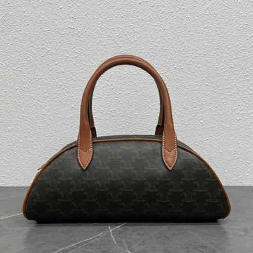 法國代買大品牌女士包 名品大容量半圓形波士頓手提包