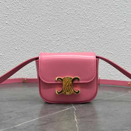 輕奢CELINE女包新款大品牌真皮高等復古單肩斜挎迷你小方包