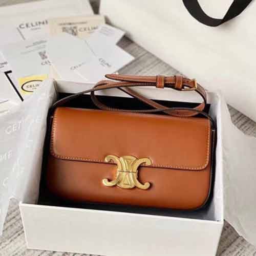 celine真皮女包時尚大品牌腋下包2022新款潮大品牌小方包