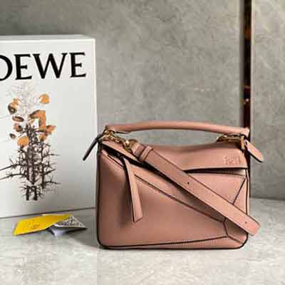 Loewe/羅意威新款puzzle拼色小號經典幾何包單肩女包