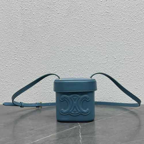 天奕皮具Celine小盒子BOXTRIOMPHE系列手袋 思琳真皮凱旋門斜挎餅干包