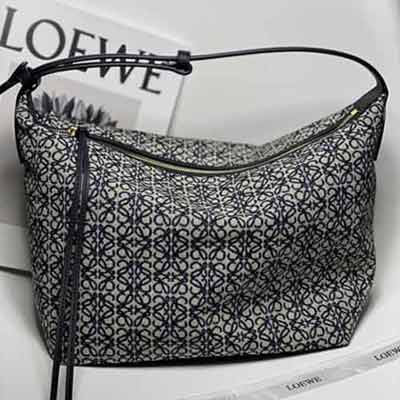 loewe大號便當包 羅意威cubi印花logo帆布手提單肩飯盒包