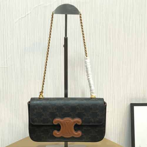 CELINE品牌包包 名品小方包TRIOMPHE 鏈條肩背包