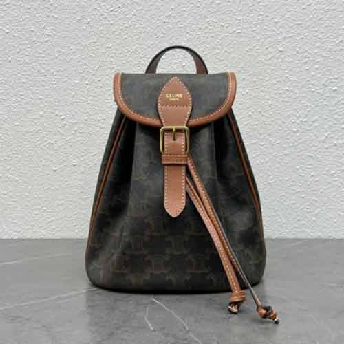 賽琳22早春款凱旋門雙肩包超實用凱旋門帆布印雙肩包