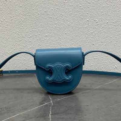 Celine新品！迷你馬鞍包，精巧復古，浮雕凱旋門logo，容量驚喜！