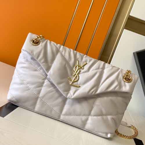 圣羅蘭LOULOU絎縫小羊皮包，柔軟啞光五金，高端質感