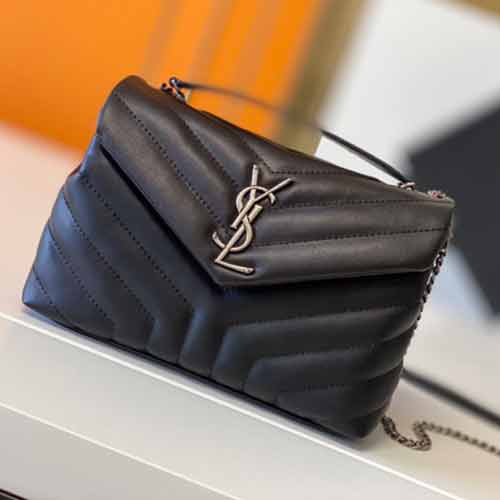 名品折扣網YSL鏈條女包 圣羅蘭經典小羊皮Loulou Puf