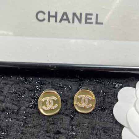 小香風(fēng)耳環(huán)法式精致中古網(wǎng)紅時尚百搭潮大品牌氣質(zhì)圓形耳釘