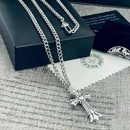 專柜飾品國際品牌Chrome Hearts克羅心精工版本十字架吊墜