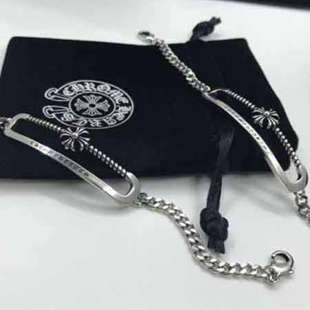 生日禮物送女友Chrome Hearts手鏈女生純銀水晶銀手鏈女夏閨蜜手飾品