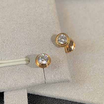 卷皮網折扣真的超級好看低調百搭love20分鉆耳釘