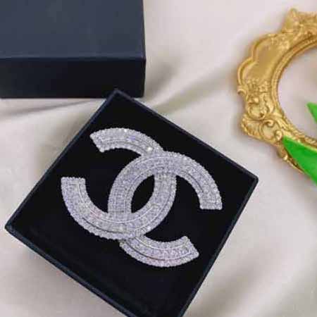 購物折扣網高代買級別小香Chanel 滿鉆胸針