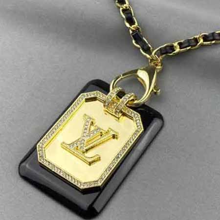 高等定制法國lv官網高等奢華 百搭款LV字大吊牌皮項