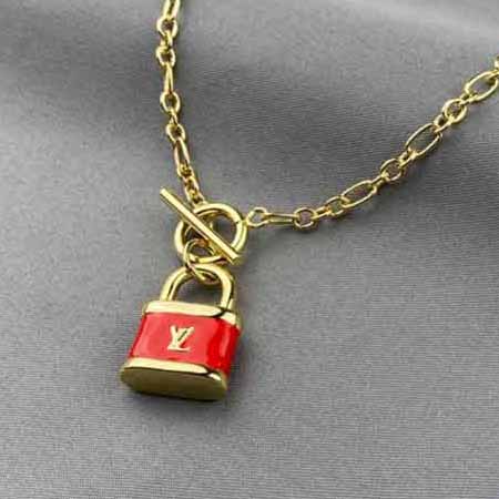 高等定制路易威登lv鎖項鏈，優雅大氣！