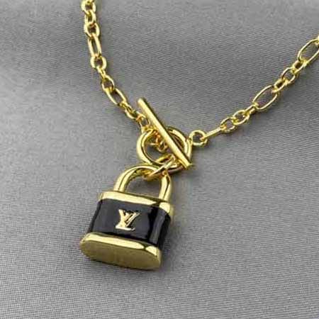 高等奢華lv鎖項鏈，路易威登LV鎖頭