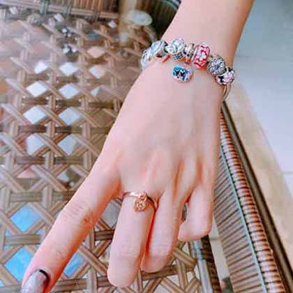 潘多拉抖音網紅直播帶貨手鐲，高品質鑲嵌工藝手鏈