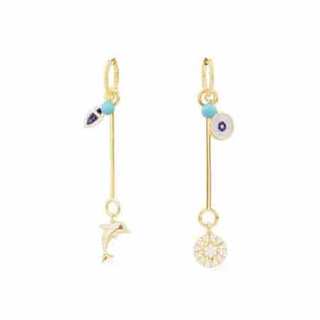 Apm Monaco 海豚魚眼耳環(huán)，清涼度假風，時尚魅力！