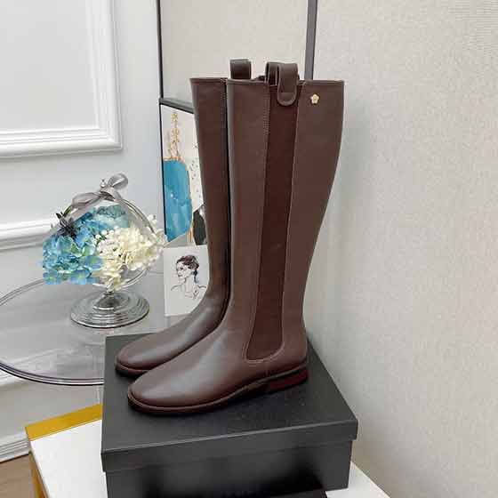 大品牌高等女靴 松緊設計易穿易脫小香山茶花