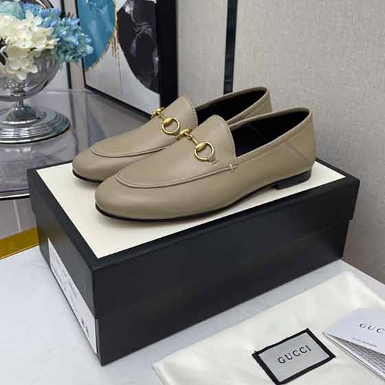 Gucc原版定制羊皮里/牛皮里馬銜扣單鞋
