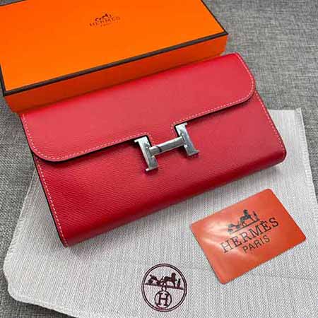 Hermes大品牌真皮錢包女時尚手拿