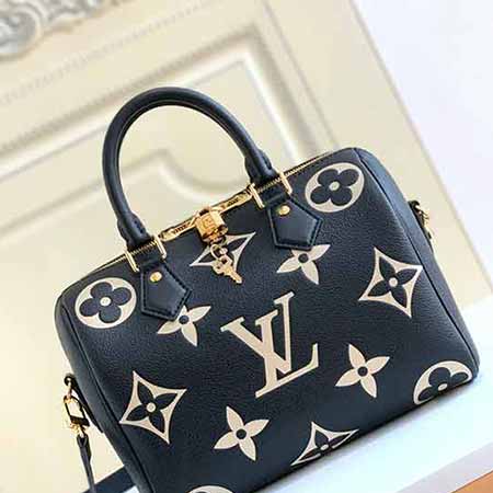 秋季Wild at Heart 膠囊系列M59273 M58947黑色Speedy Bandoulière 25 手袋