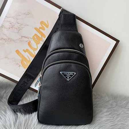 潮流新款品牌胸包男真皮單肩包男