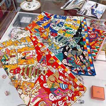 Hermes高等重磅歐美大品牌真絲大方巾 春秋圍巾