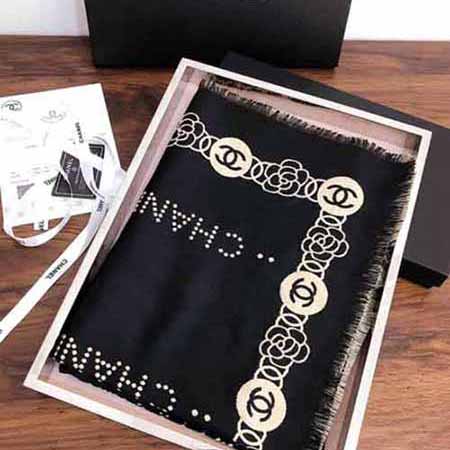 新款大品牌兩用保暖百搭長(zhǎng)款圍巾 秋冬羊絨披肩 雙面圍脖