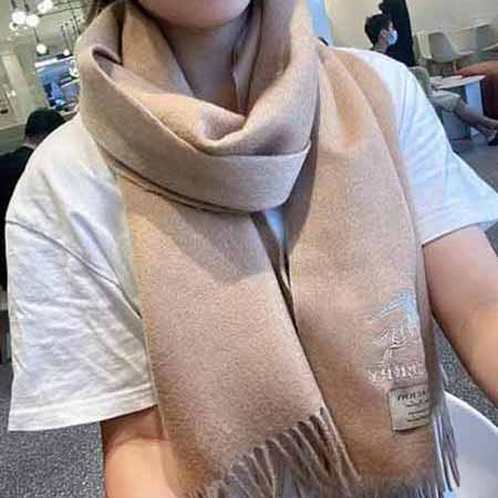 Burberry明星同款女士絲巾 高等感春秋高等時(shí)尚百搭長條圍巾