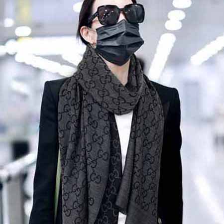 古奇女士圍巾披肩 Gucci明星同款長(zhǎng)巾