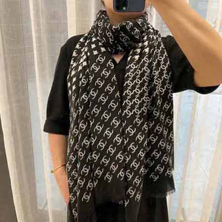 Chane支高等戒指絨女士通勤OL空調薄圍巾長巾送禮物盒裝